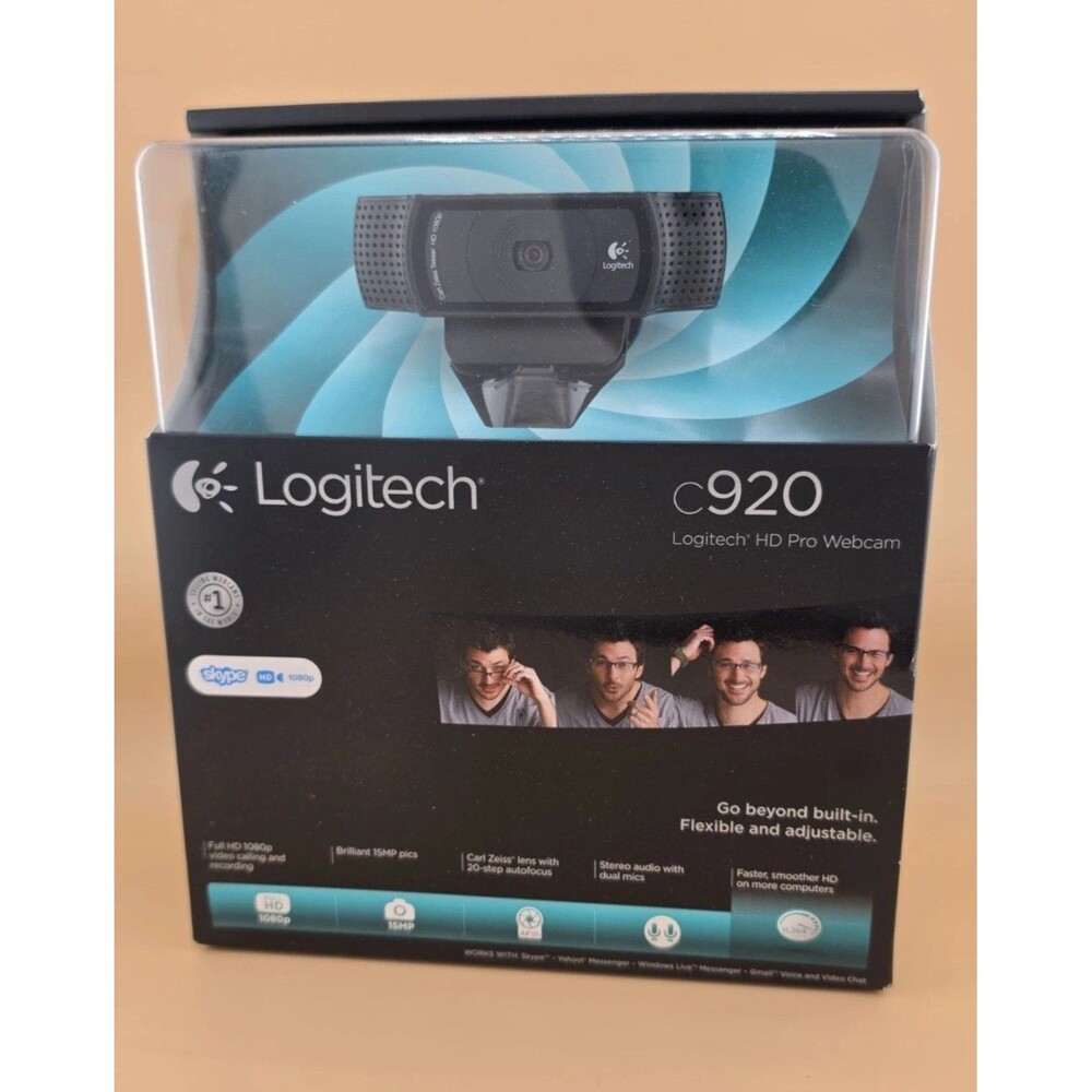 Logitech C920 HD Pro Webcam - Black Logitech Web Cam USB